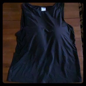Black high neck tankini tank built in bra